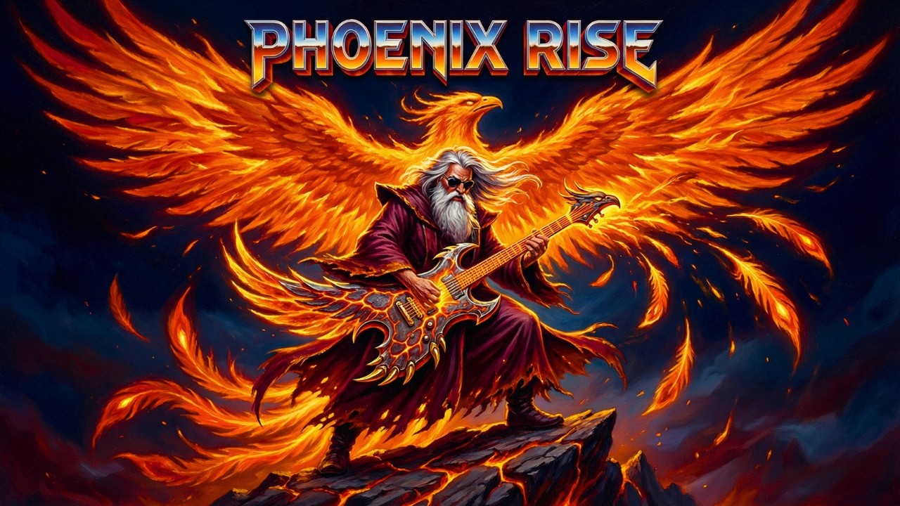Music to Unleash the Phoenix | Retro Synthwave and Heavy Metal for Rising Stronger