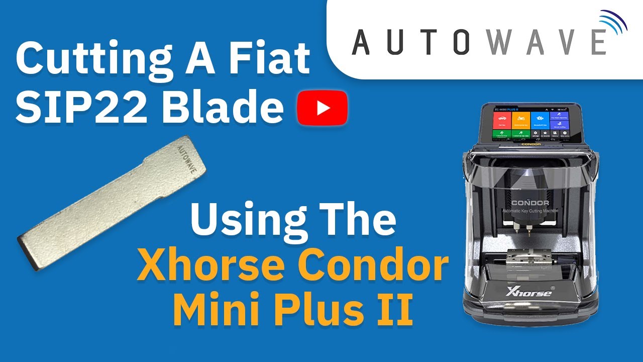 Cutting A Fiat SIP22 Blade Using Xhorse Condor Mini Plus II