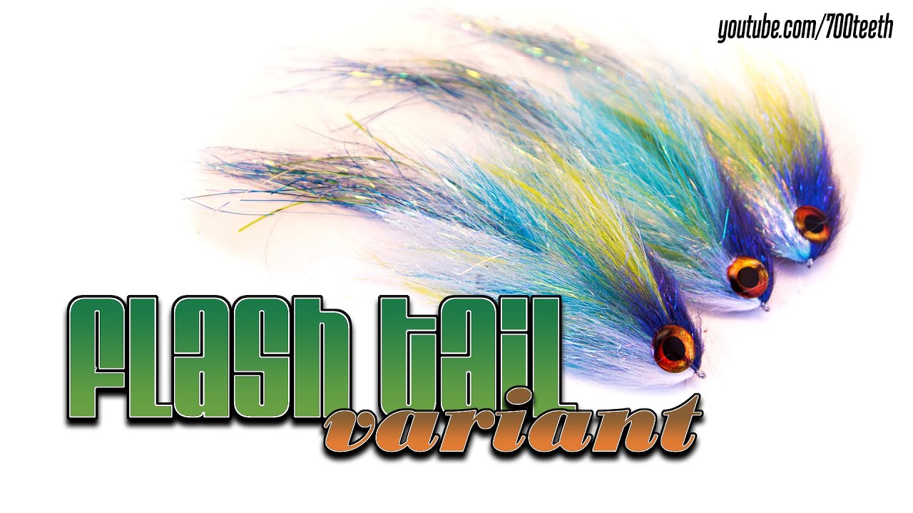 700 teeth - tying the Flash tail variant pike fly [HD]