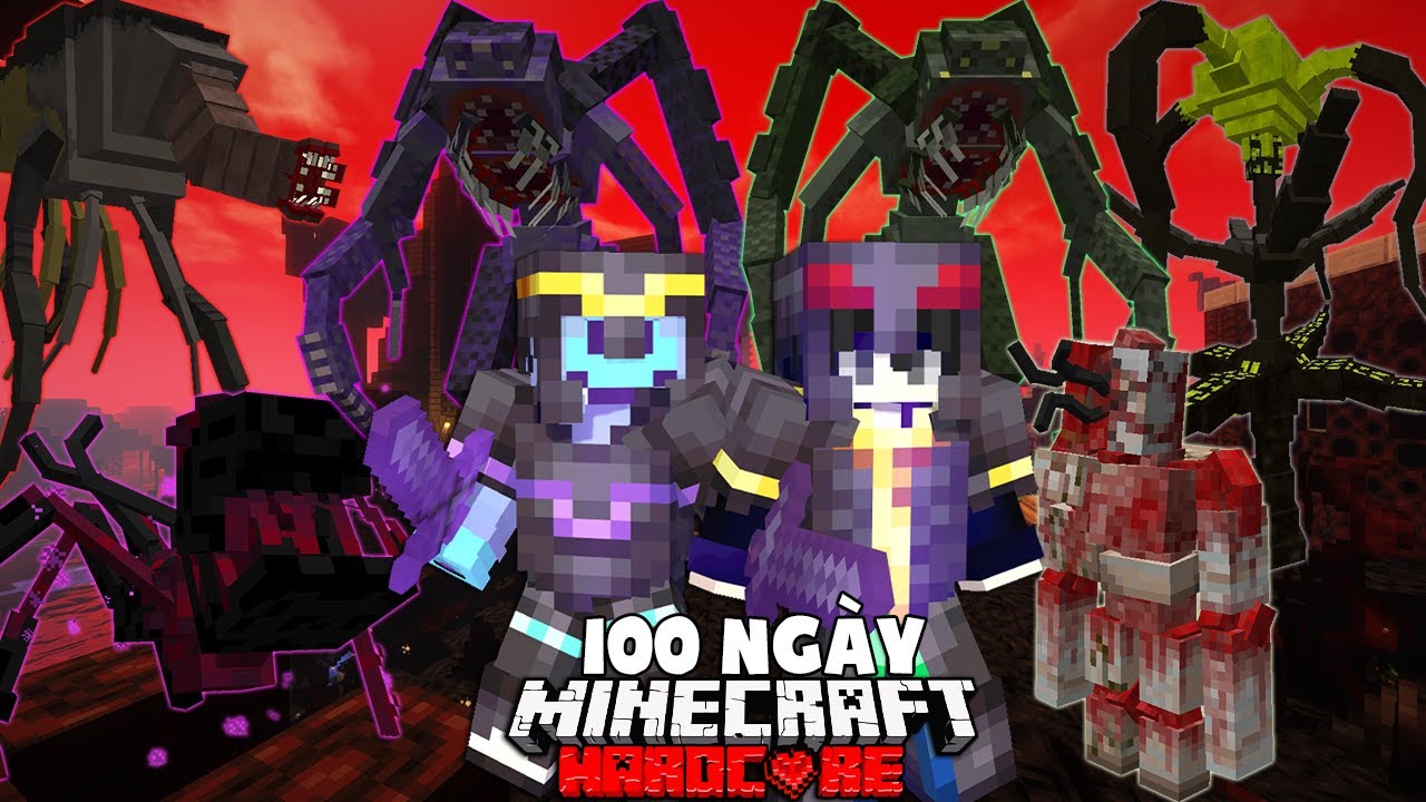 MÌNH SINH TỒN 100 NGÀY MINECRAFT SIÊU KÝ SINH TRÙNG CỔ ĐẠI SIÊU KHÓ CÙNG THẰNG BẠN THÂN BIG SHARK !!