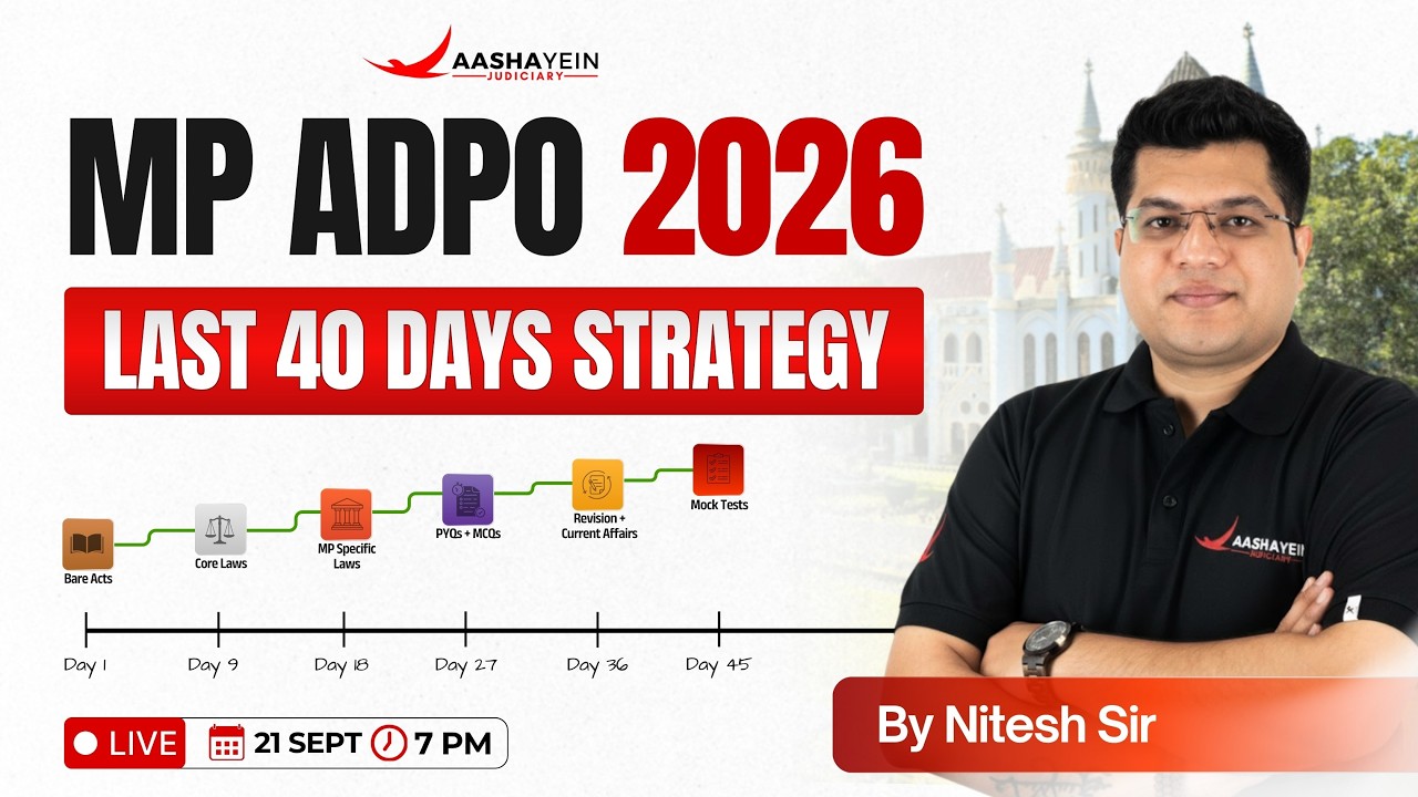 MP ADPO 2026: Last 40 Days Preparation Strategy🔥| Complete Roadmap | By Nitesh Sir