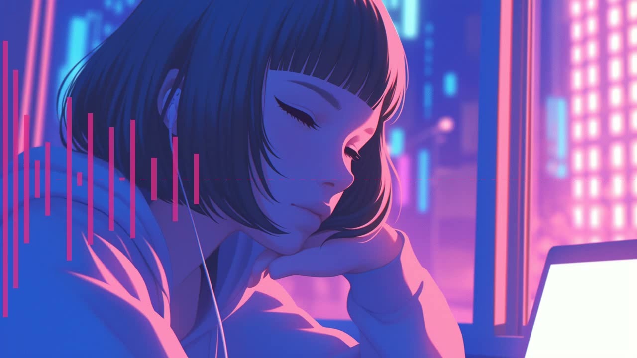 【Lo-fi Hip-hop × Chill Beats】Glisten of the Glow【Ambient Neon Atmosphere】