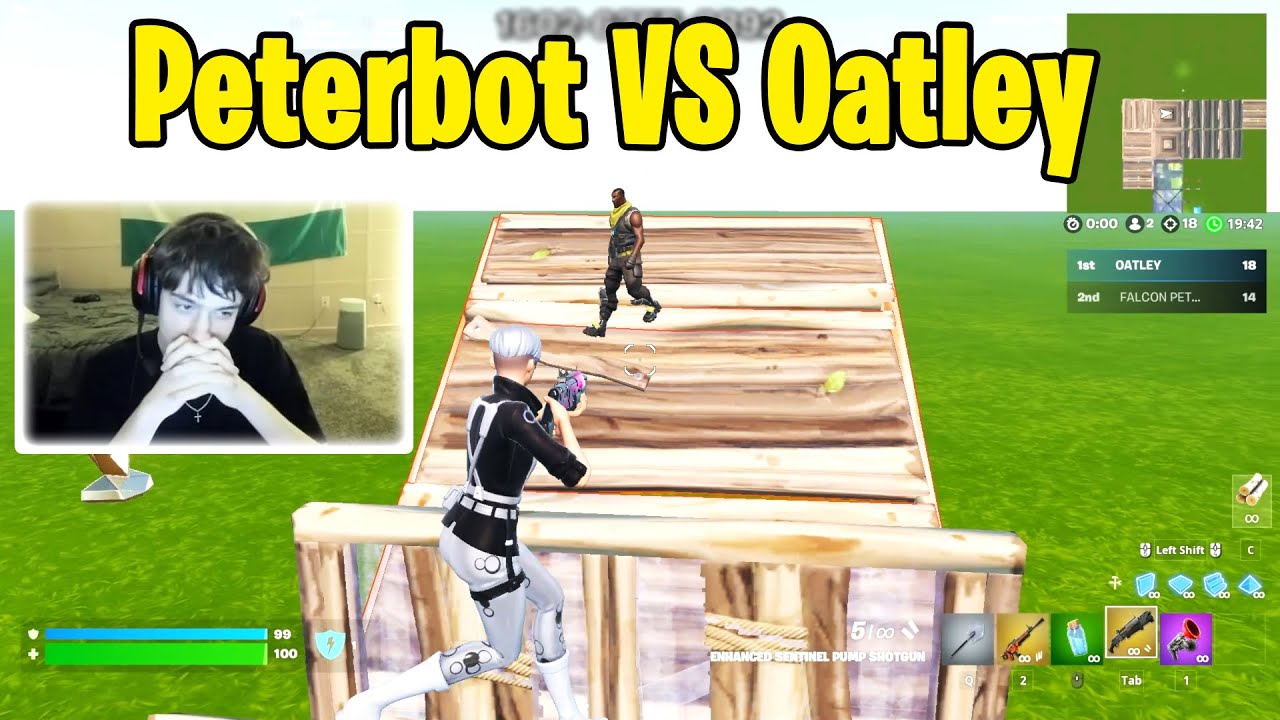 Peterbot VS Oatley 1v1 TOXIC Buildfights! #fortnite #peterbot