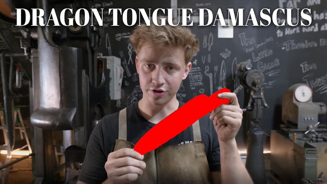Making Dragon Tongue Damascus Part 2