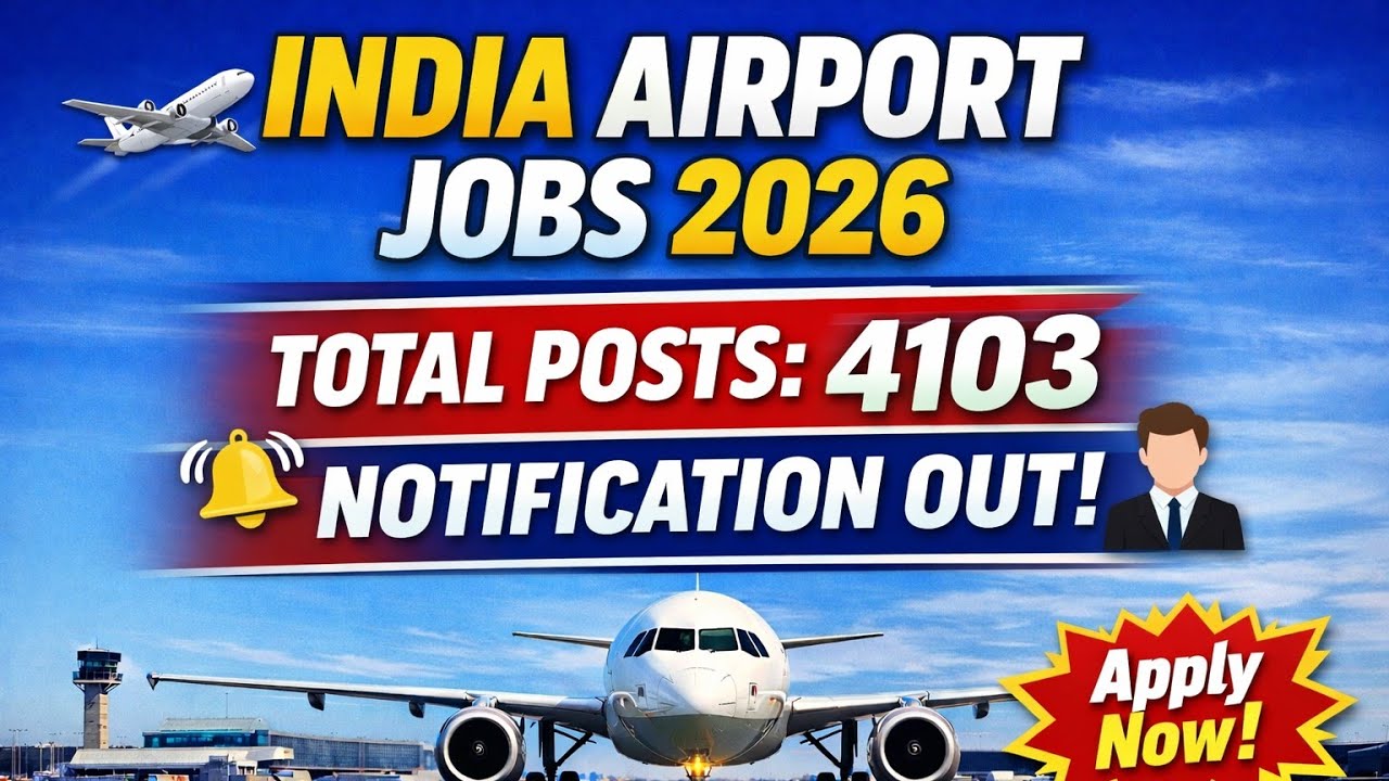 India Airport vacancy 2026 ! Notification out!