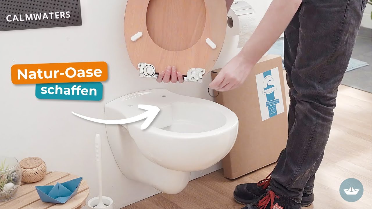 Schnellbefestigung Buche WC-Sitz mit Absenkautomatik - Calmwaters Montageanleitung