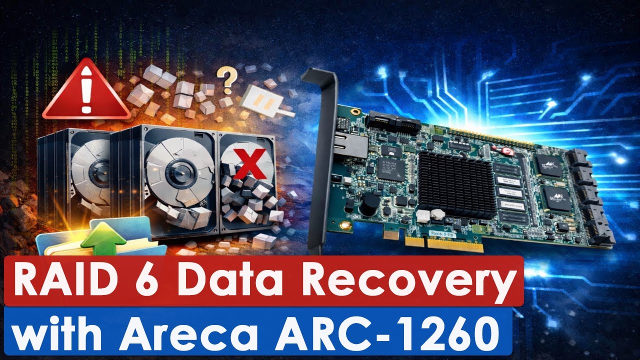 Как восстановить данные из RAID 6, созданного с помощью контроллера Areca ARC-1260