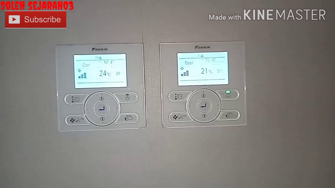 Cara memperbaiki Error kode U9 pada remot Daikin tipe VRV IV