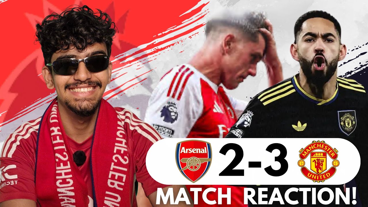 WARNING: WATCH ONLY IF YOU HATE ARSENAL 😭😭 | ARSENAL 2-3 MANCHESTER UNITED MATCH REACTION