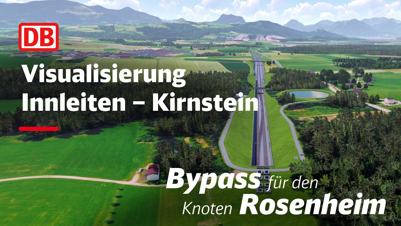 Visualisierung des Abschnitts Innleiten–Kirnstein (Stand Mai 2025) | Bahnprojekt Brenner-Nordzulauf