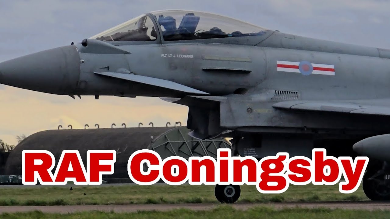 RAF Coningsby 08/10/25 | Eurofighters | Lancaster PA474 | Spitfire [4K]