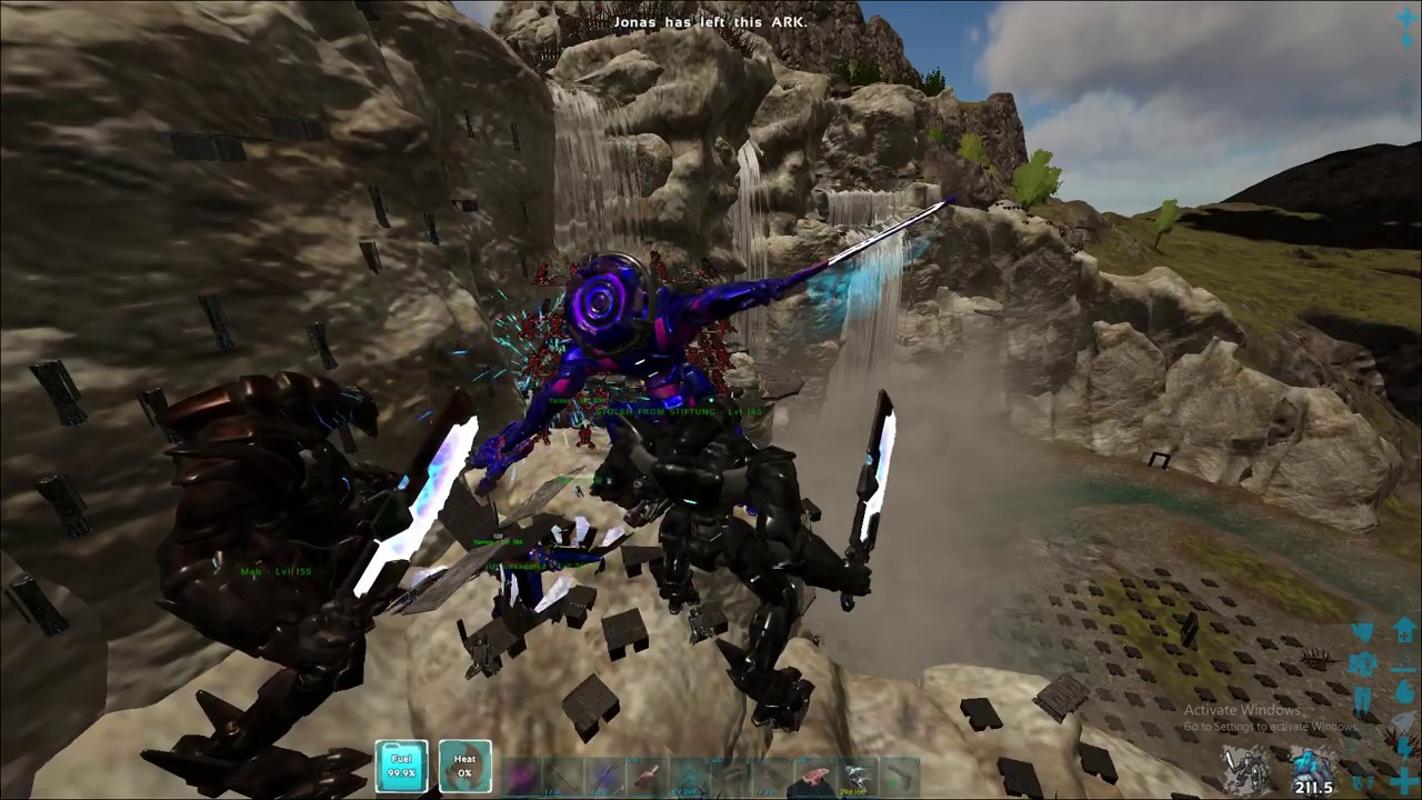 ARK MTS | Online Raiding The Waterfall Cave! | Infamous