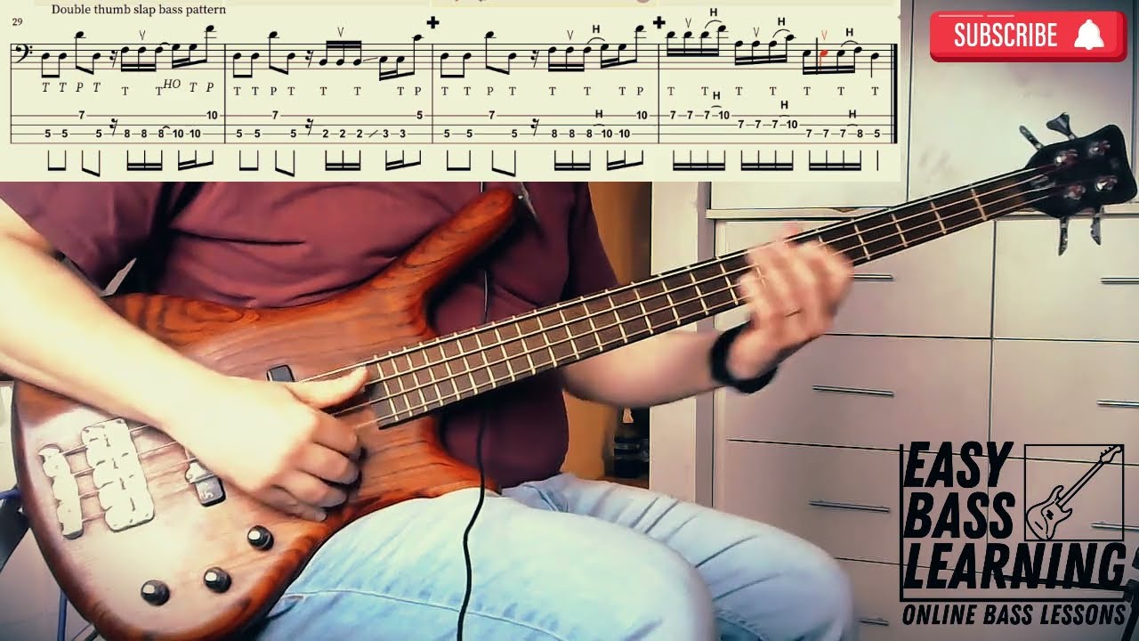 Double Thumb Bass Lesson - Learn this easy exercise for mastering this technique
