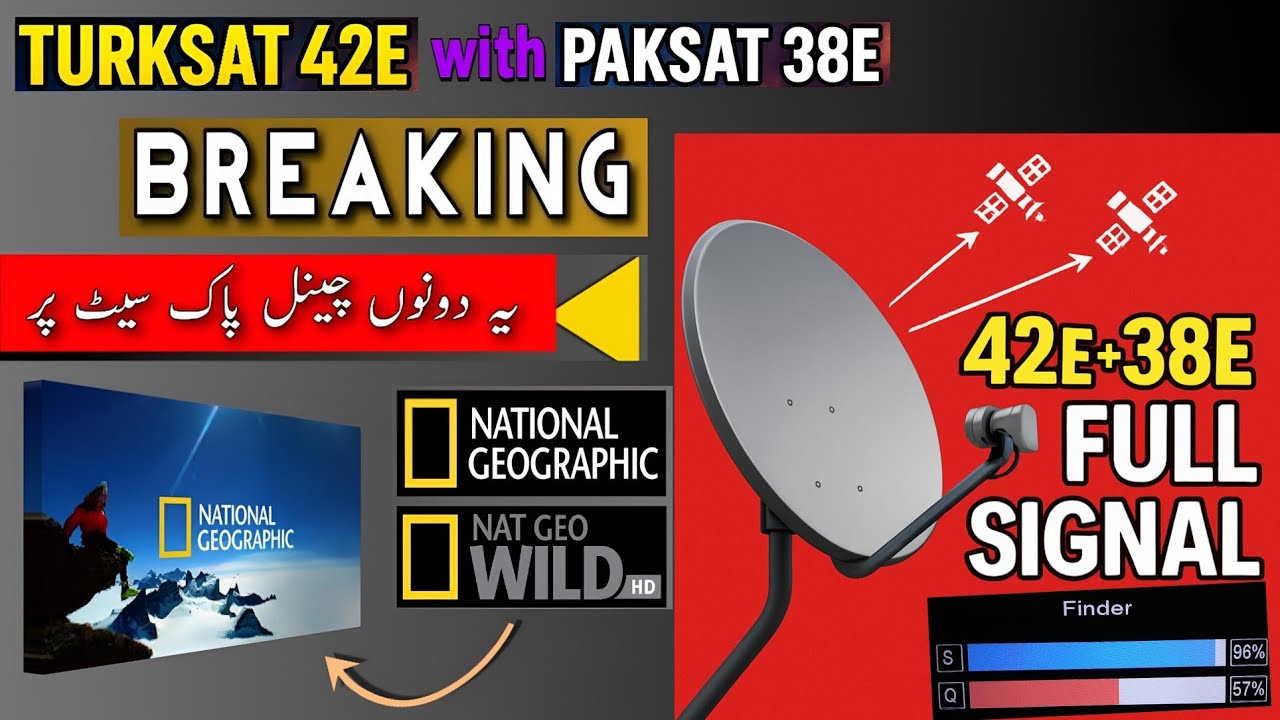 Turksat 42E with Paksat 38E Full Signal 2025 | dono satellite ke channels dekho