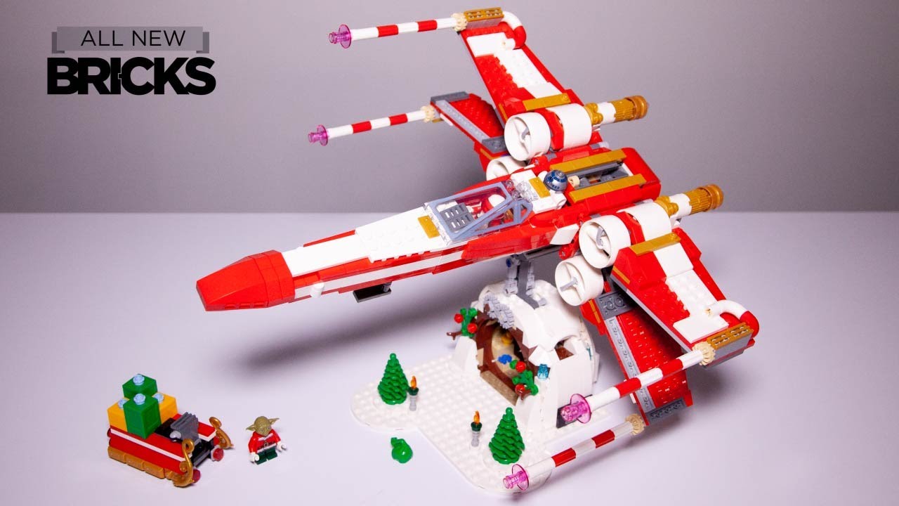 Lego Star Wars Exclusive Christmas X-Wing for Lego Employees Speed Build