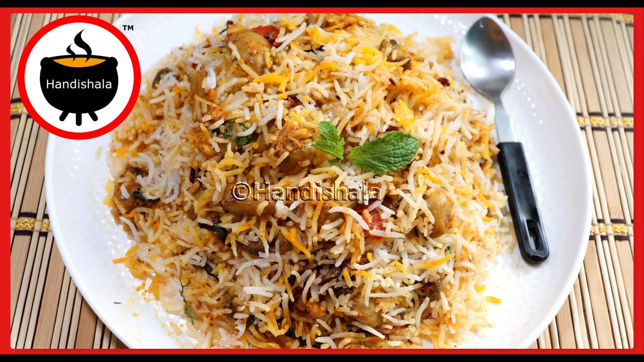 ଛତୁ ବିରିୟାନି | Mushroom Biriyani Recipe | Chhatu Biriyani | Biriyani Rice | Odia Handishala