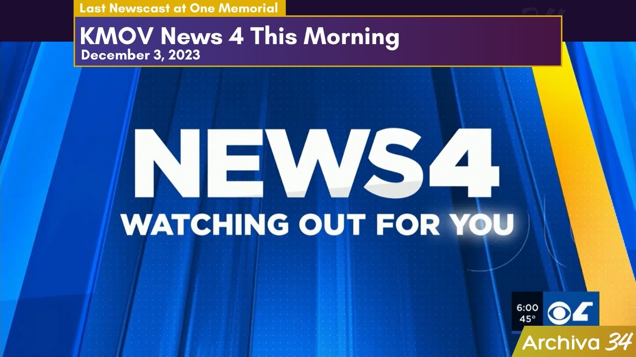KMOV News 4 This Morning - Last Newscast at One Memorial | December 3, 2023