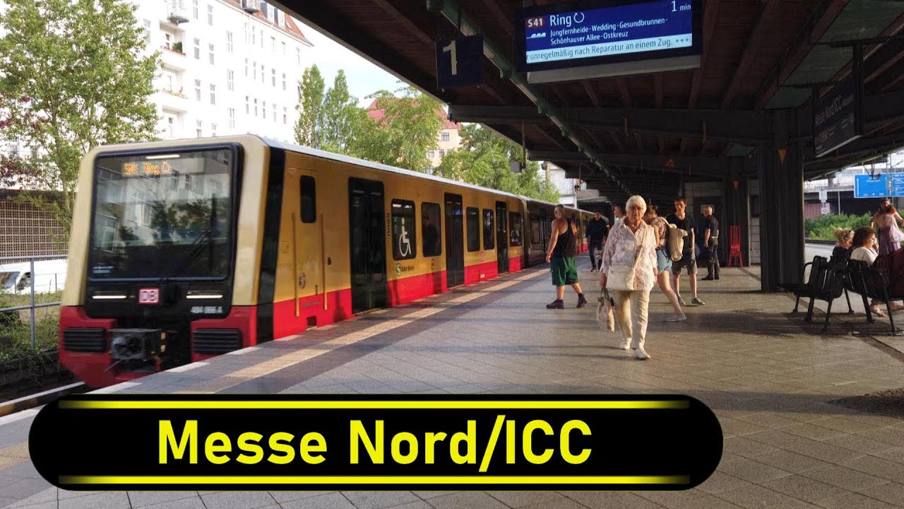 S-Bahn Station Messe Nord/ICC - Berlin 🇩🇪 - Walkthrough 🚶