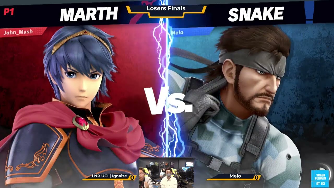 Ignaize (Roy, Marth) vs Melo (Snake) - Smash Ultimate @ UCI #60 Grand Finals