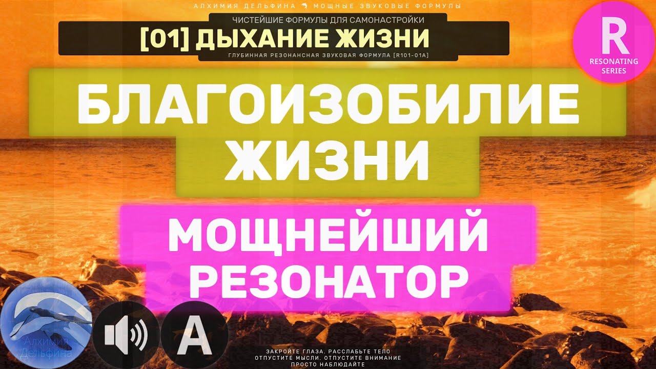 R01🐬 Музыка Благоизобилия Жизни 🔊 Мощнейший Резонатор