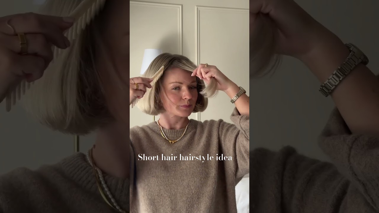 Short hair hairstyle idea ✨ #hairtutorial #hairstyle #shorthairstyles