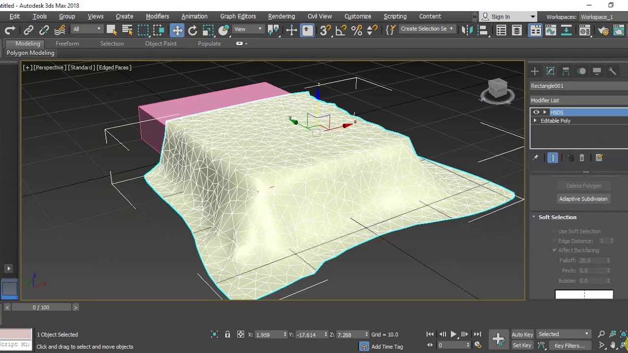 أسهل طريقة لوضع مفرش علي طاولة او سرير على برنامج ثرى دي ماكس   3Ds Max - cloth modifier