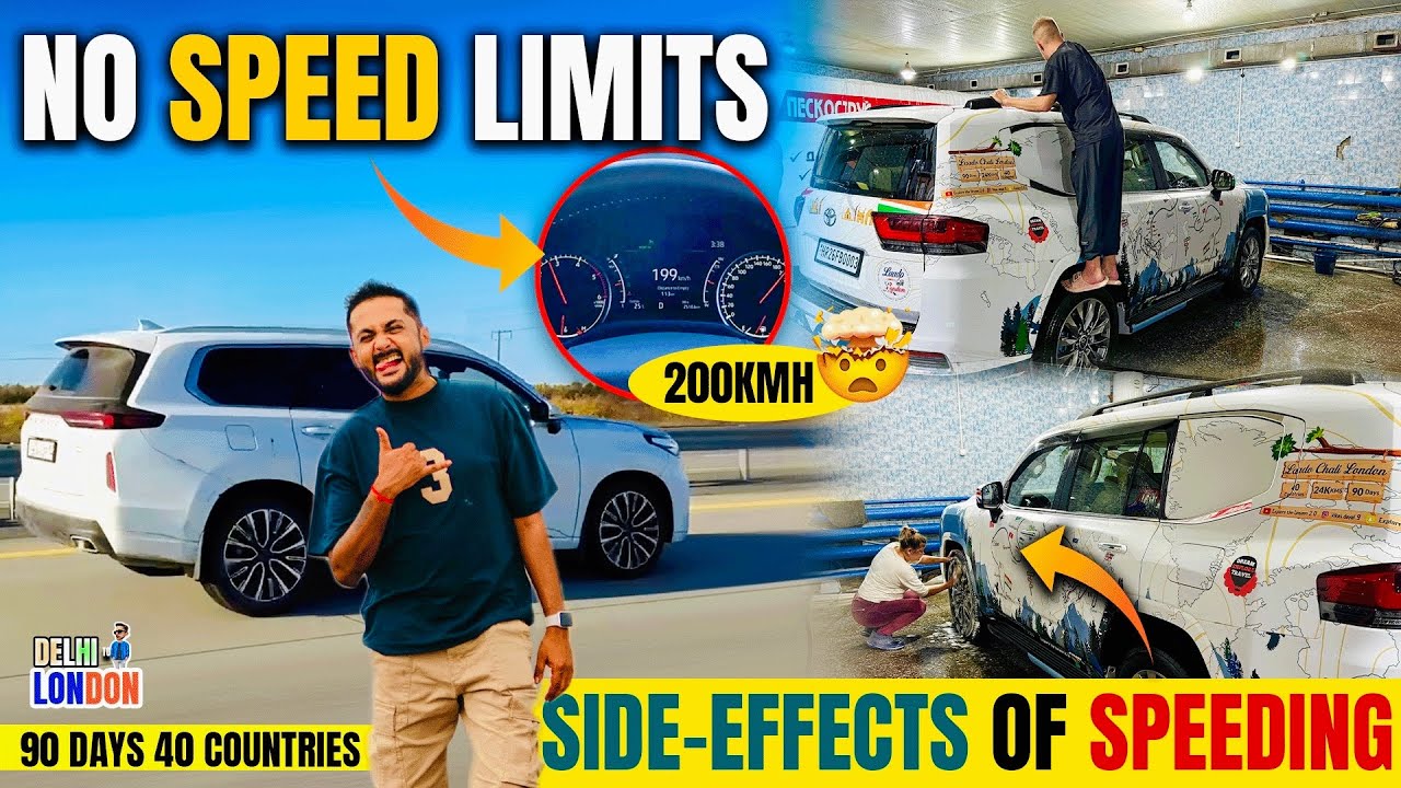 This Highway Has No SPEED Limits | 450Kms In 3.5Hrs(Ep : 42)| India To London Road Trip
