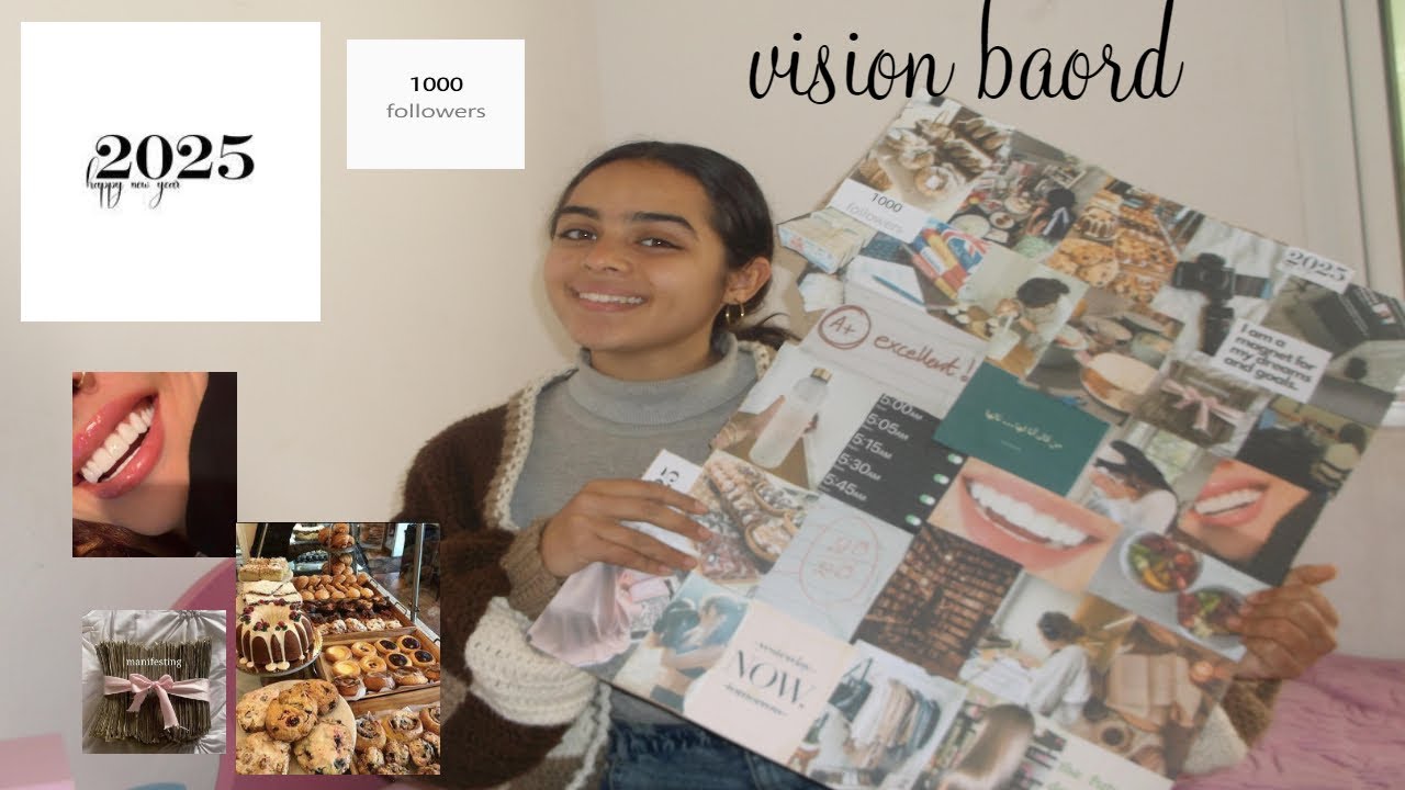 لوحة الاهداف (اول مرة) vision board2025