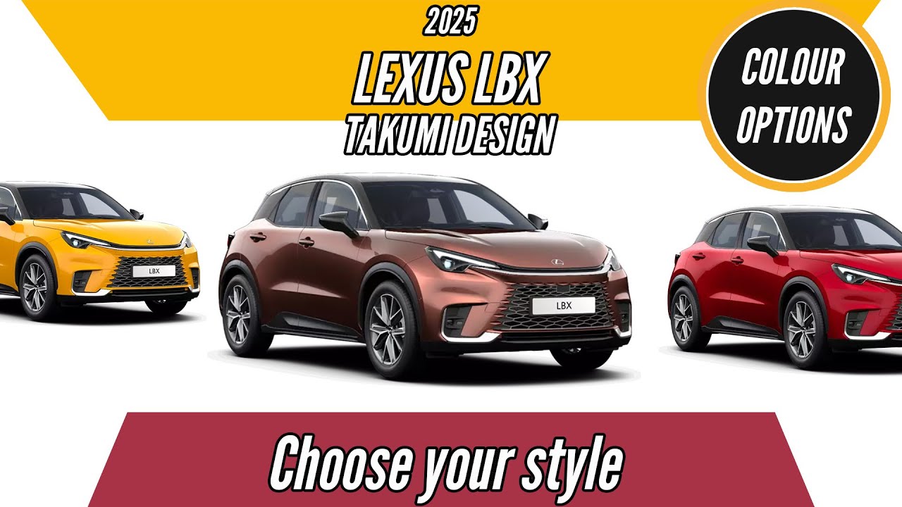 2025 Lexus LBX Takumi Design - All Color Options Explained with Real-World Insights | AUTOBICS