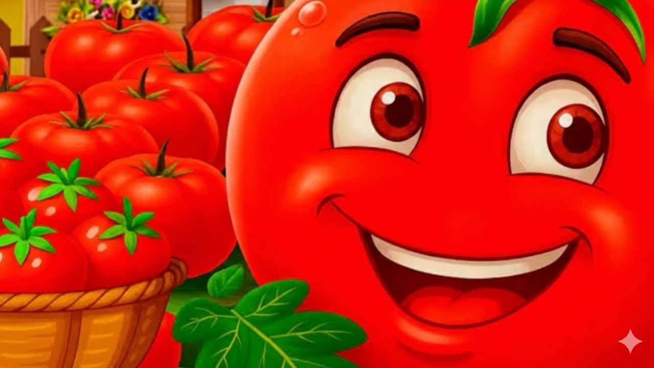 Aaha Tamatar Bade Mazedaar 🍅 | Funny Tomato Song | Hindi Nursery Rhyme for Kids