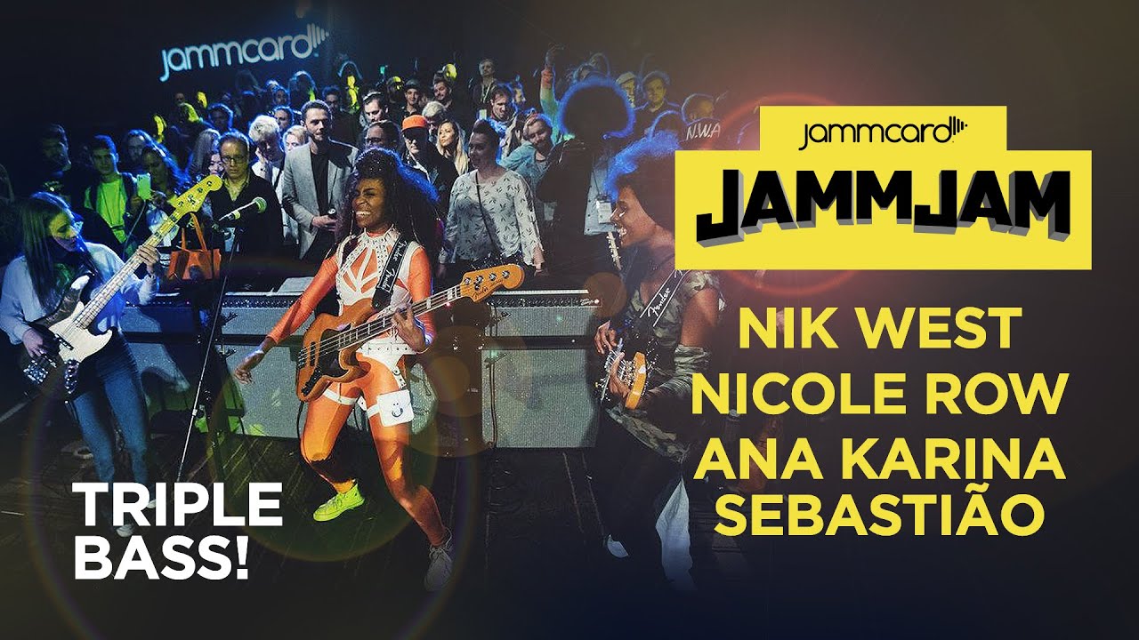 Triple Bass! Nik West, Nicole Row & Ana Karina Sebastião LIVE at the #JammJam with Fender