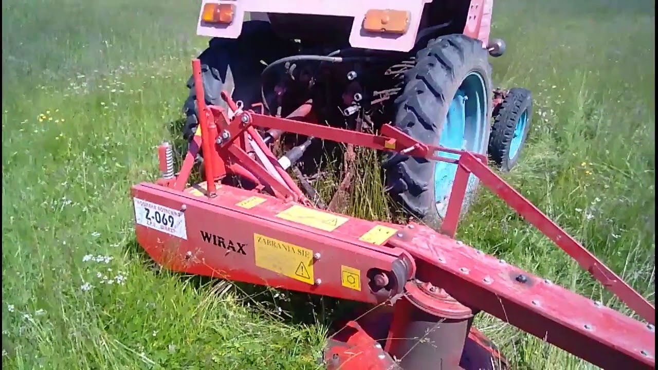 косилка wirax 1.65 на сенокосе
