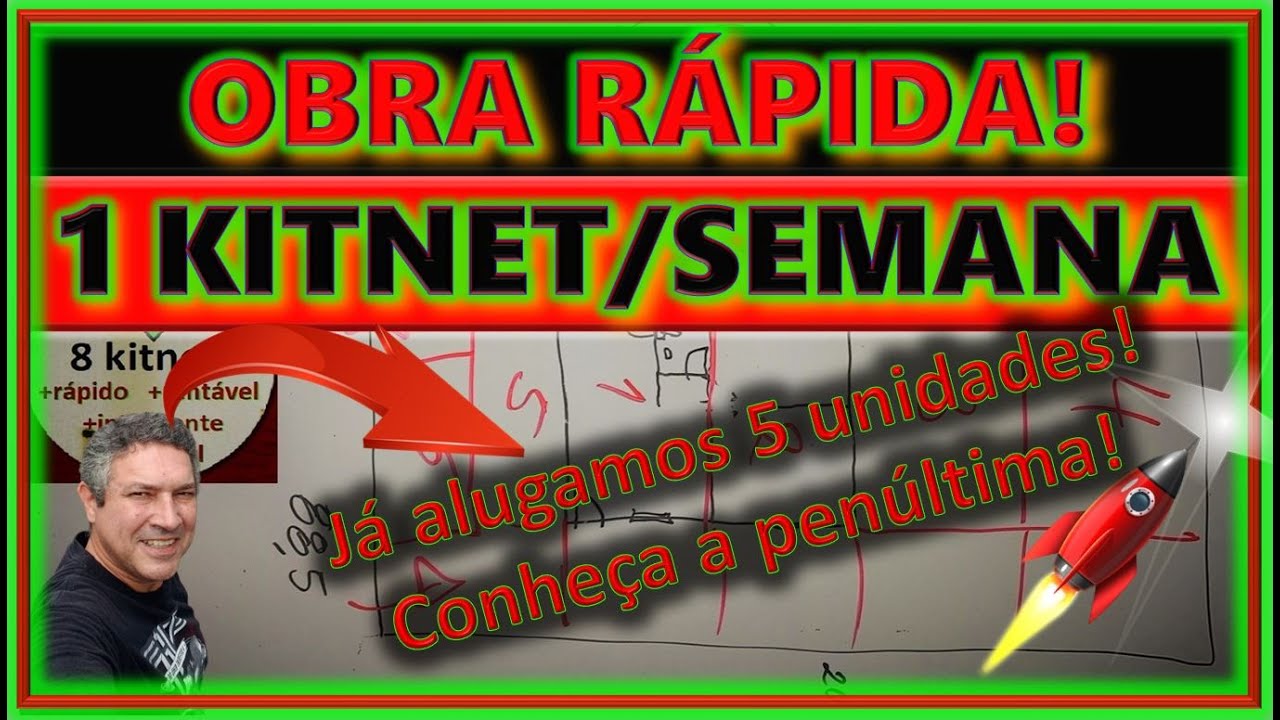 T1s025 – Em 1 semana, mais uma kitnet pronta, gastando menos de R$3mil.... e já recebendo 5 aluguéis