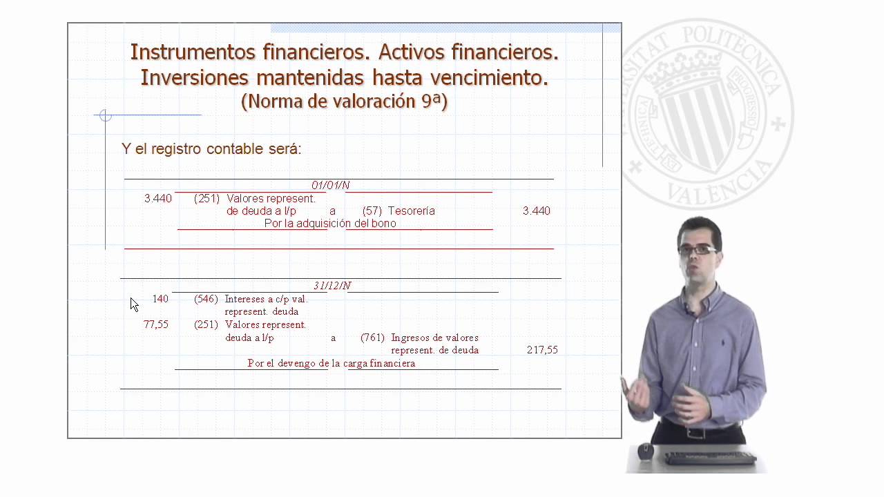 Inversiones mantenidas hasta vencimiento |  | UPV