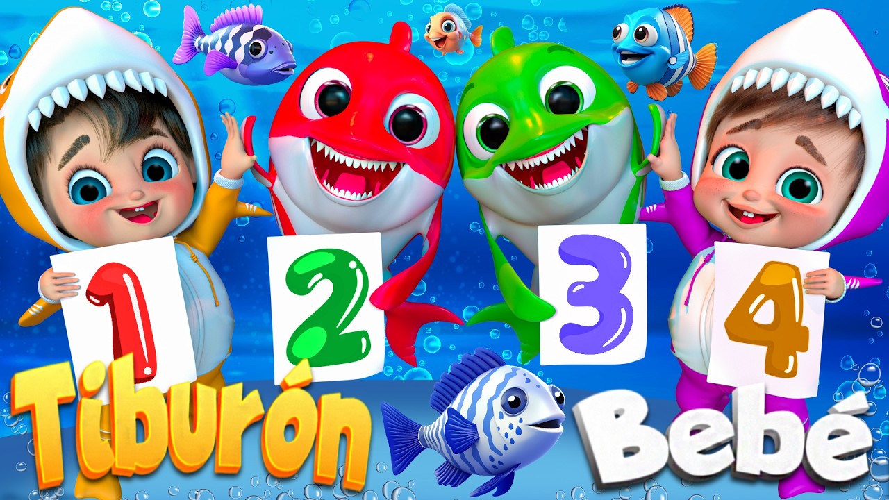 Bebé Tiburón y su Gran Familia | canciones infantiles y rimas infantiles  @SuperLucaEspanol