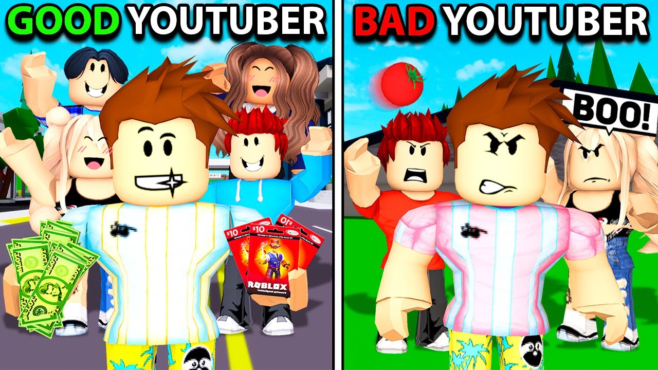 GOOD YOUTUBER vs BAD YOUTUBER.. (Brookhaven RP)