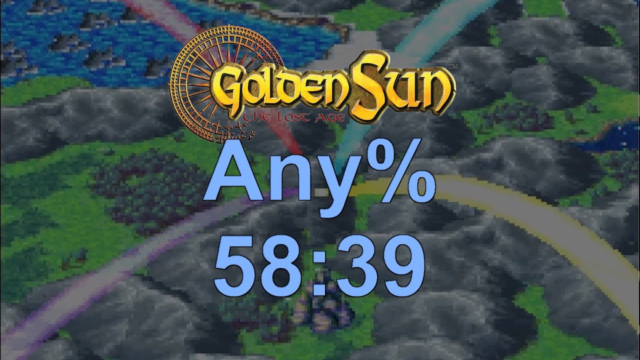 Golden Sun: The Lost Age Any% Speedrun in 58:39