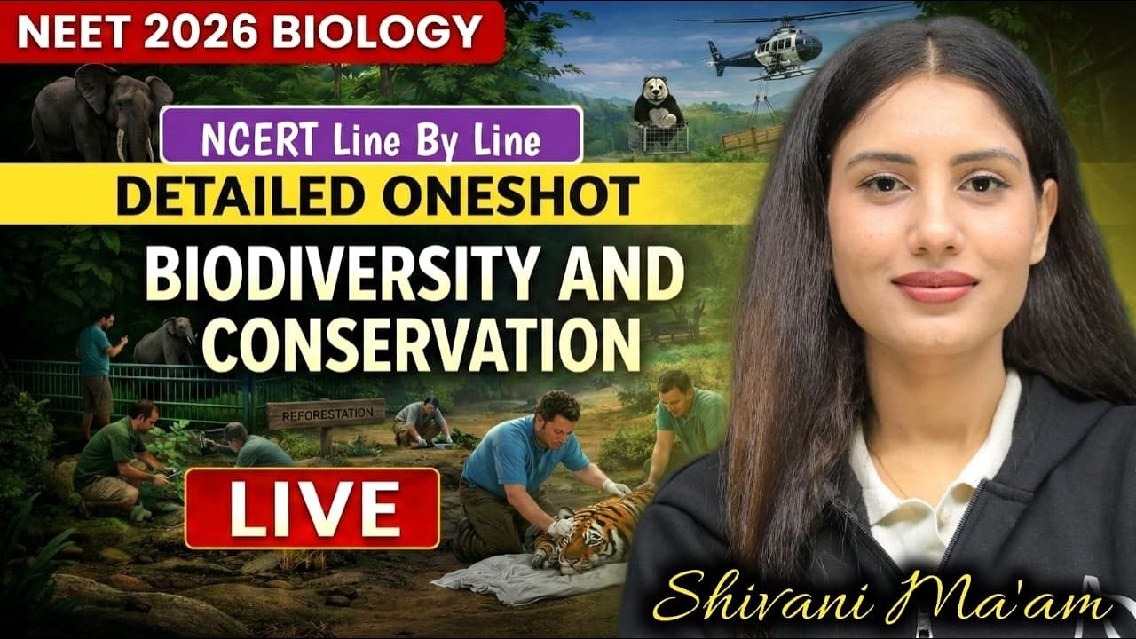 Biodiversity and Conservation | NEET 2026 | NCERT Line By Line | Detailed One Shot | Shivani Maam