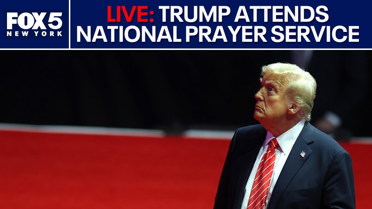 LIVE: President Trump attends the National Prayer Service at the National Cathedral