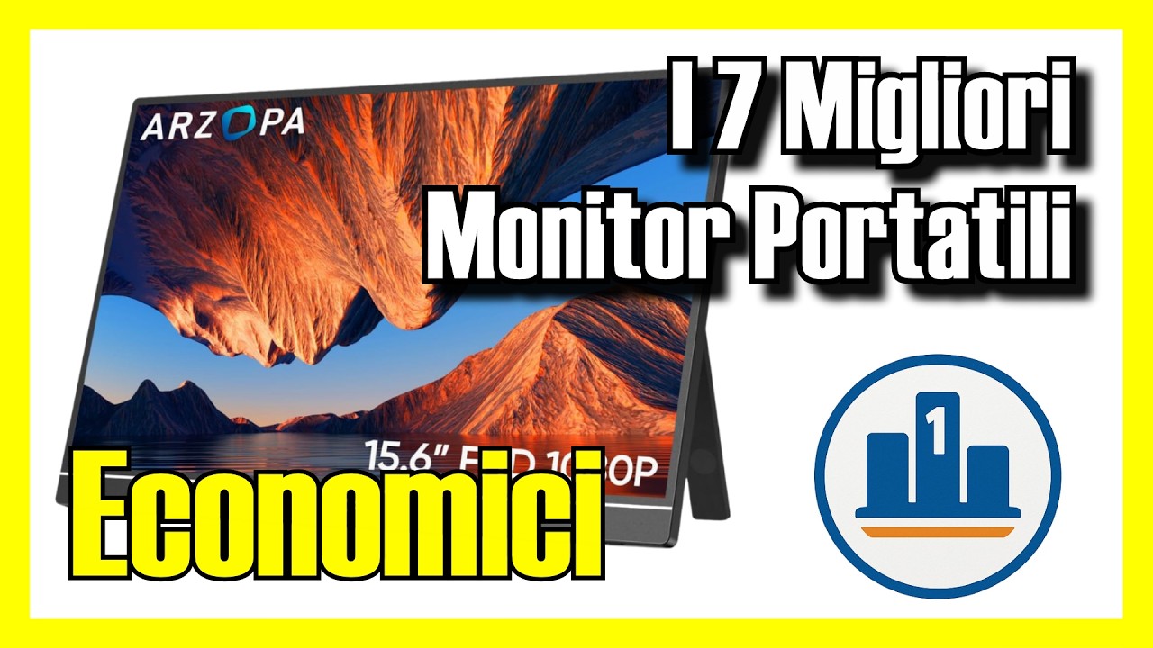 💻 I 7 MIGLIORI Monitor Portatili ECONOMICI su Amazon [2026] ✅ [Qualità/Prezzo] usb c