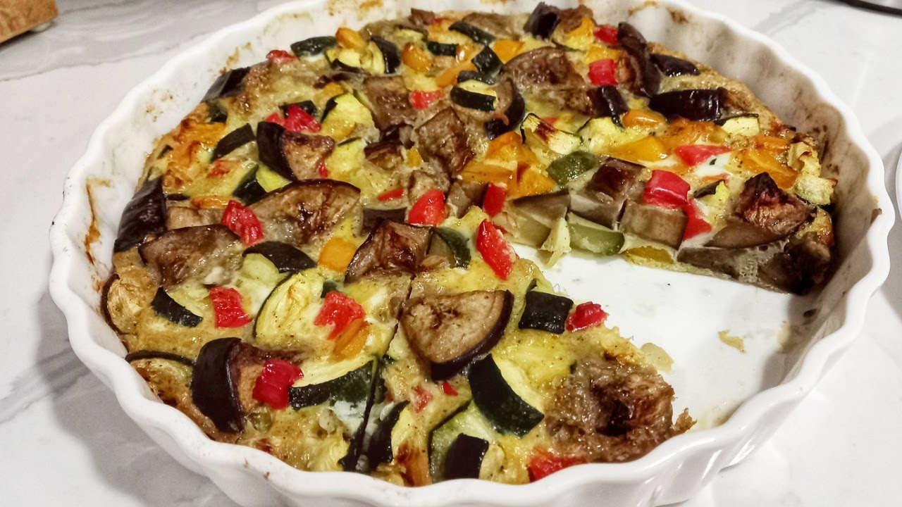 Gluten Free Crustless Quiche.Quick Recipe No Crust.