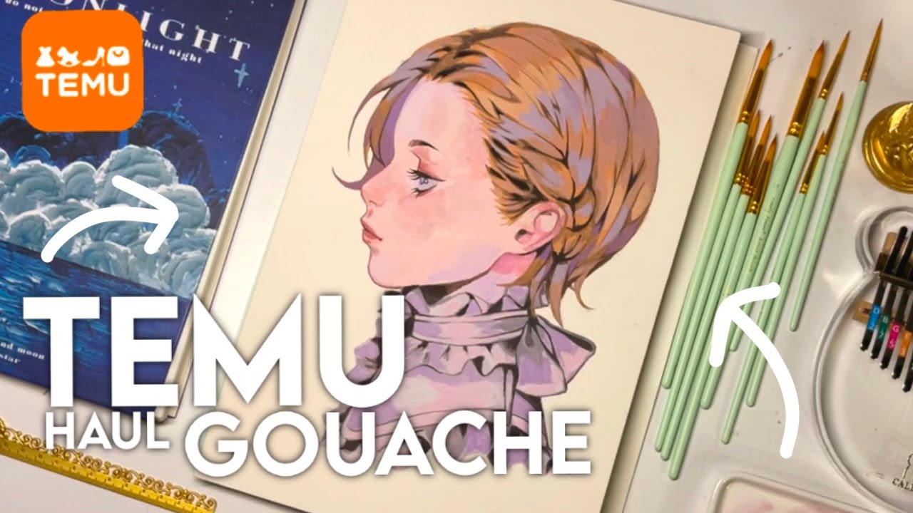 TEMU | Gouache y hablando de arte y estilos artísticos | HAUL TEMU