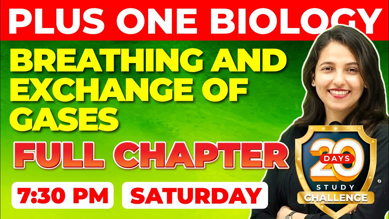Plus One Biology | Breathing and Exchange of Gases | Full Chapter Revision |Chapter 17 | Exam Winner
