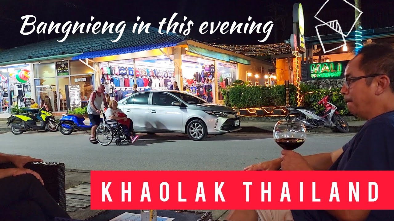 Bangnieng in this evening | La Flora Beach | Wine Khaolak Bar | Khao Lak Thailand