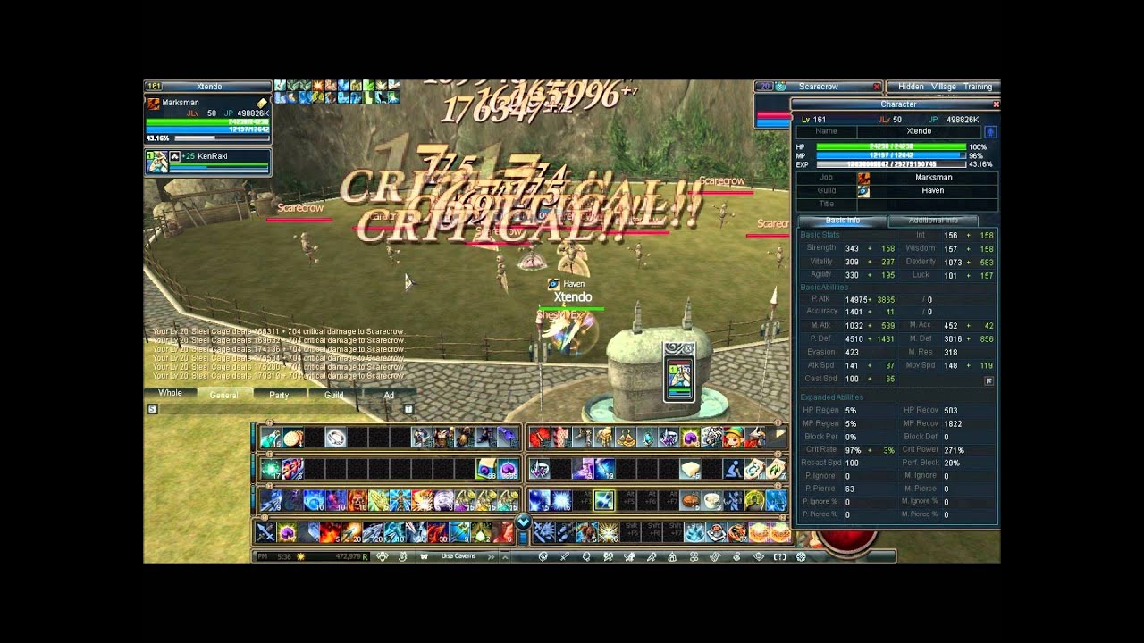 Rappelz Epic 7 Part 4 - Marksman Dmg Output