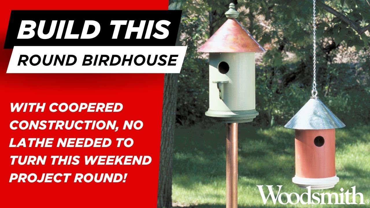 DIY Round Birdhouse | No Lathe Needed! Easy Weekend Woodworking Project