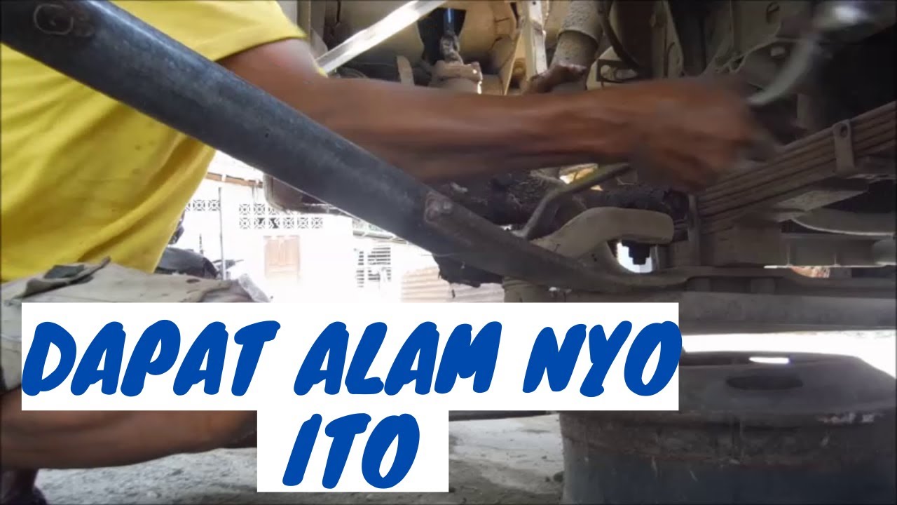 Paraan sa pagtangal ng tie rod end na sumasama yong bolt sa nut
