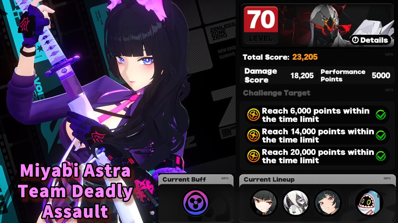 Miyabi Astra Team M1W1 Deadly Assault | Zenless Zone Zero v2.5