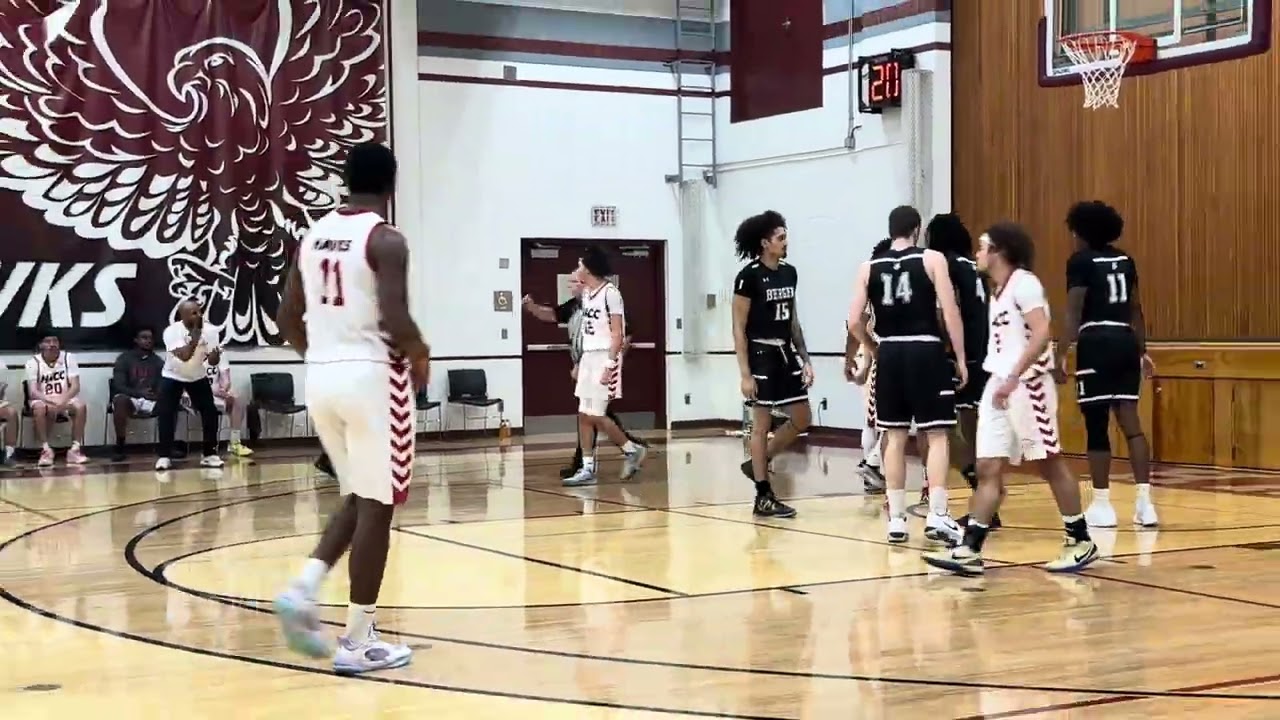 HACC vs Bergen CC (Dustin Littles #2 - white) 