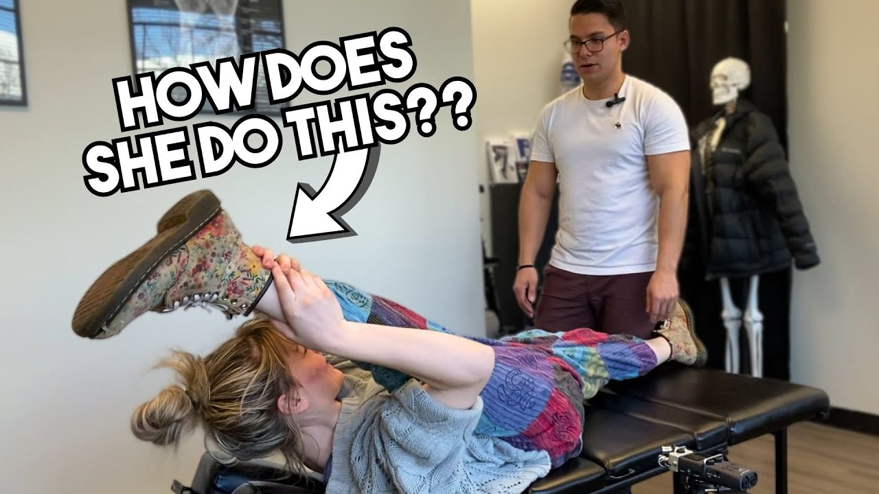 Dancer Gets Foot BEHIND HER HEAD + FIRST Neck Crack – Chiropractic Treatment